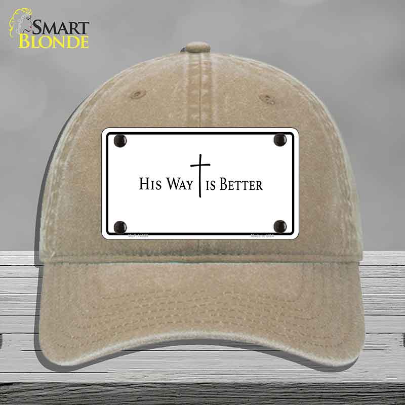 His Way is Better Novelty License Plate Hat HAT-MLP-14559