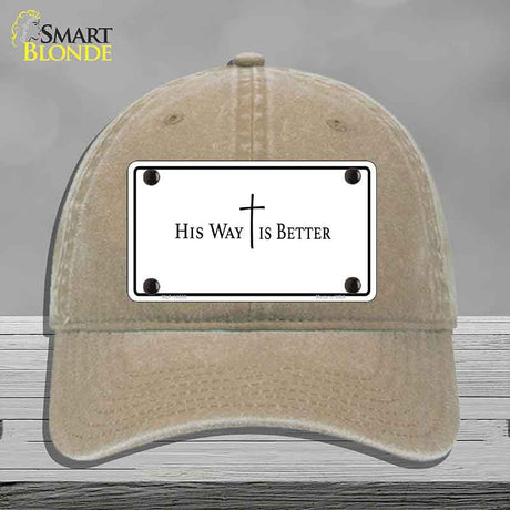 His Way is Better Novelty License Plate Hat HAT-MLP-14559