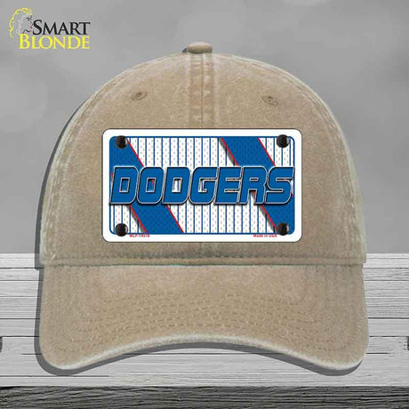 DODGERS Graphic Novelty License Plate Hat HAT-MLP-14578 Unconstructed Cotton Khaki