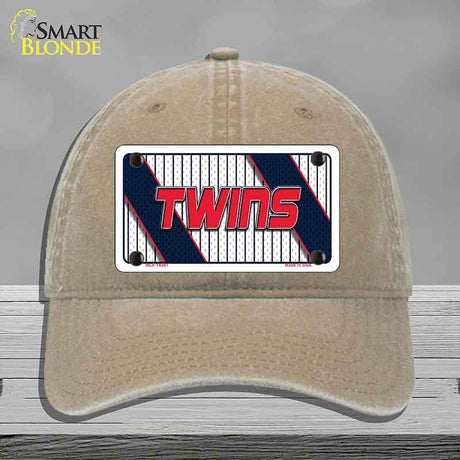 TWINS Graphic Novelty License Plate Hat HAT-MLP-14581 Unconstructed Cotton Khaki