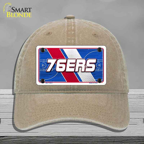 76ERS Graphic Novelty License Plate Hat HAT-MLP-14617 Unconstructed Cotton Khaki