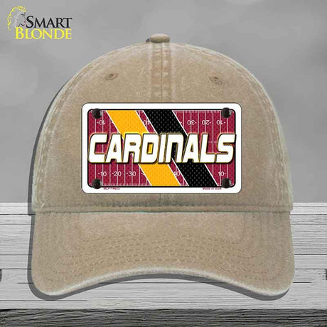 CARDINALS Graphic Novelty License Plate Hat HAT-MLP-14625 Unconstructed Cotton Khaki