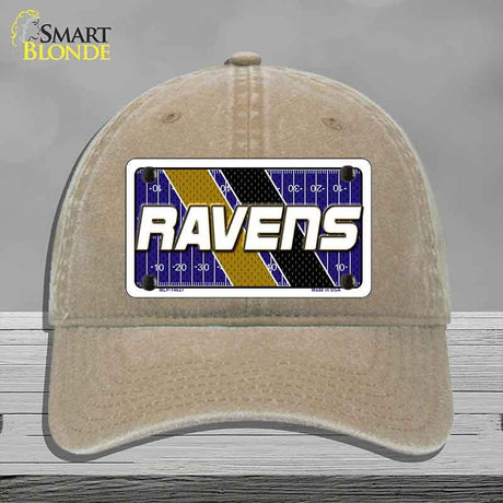 RAVENS Graphic Novelty License Plate Hat HAT-MLP-14627 Unconstructed Cotton Khaki