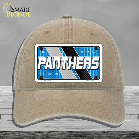 PANTHERS Graphic Novelty License Plate Hat HAT-MLP-14629 Unconstructed Cotton Khaki