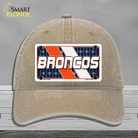 BRONCOS Graphic Novelty License Plate Hat HAT-MLP-14634 Unconstructed Cotton Khaki