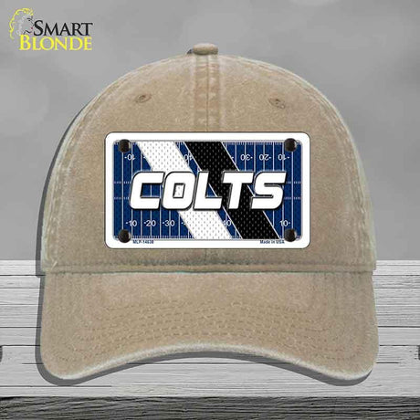 COLTS Graphic Novelty License Plate Hat HAT-MLP-14638 Unconstructed Cotton Khaki