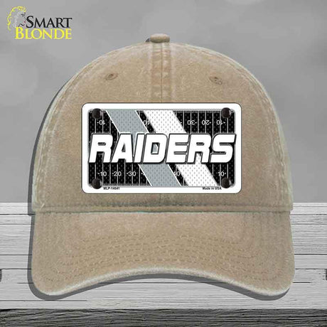 RAIDERS Graphic Novelty License Plate Hat HAT-MLP-14641 Unconstructed Cotton Khaki