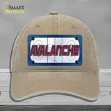 AVALANCHE Graphic Novelty License Plate Hat HAT-MLP-14663 Unconstructed Cotton Khaki