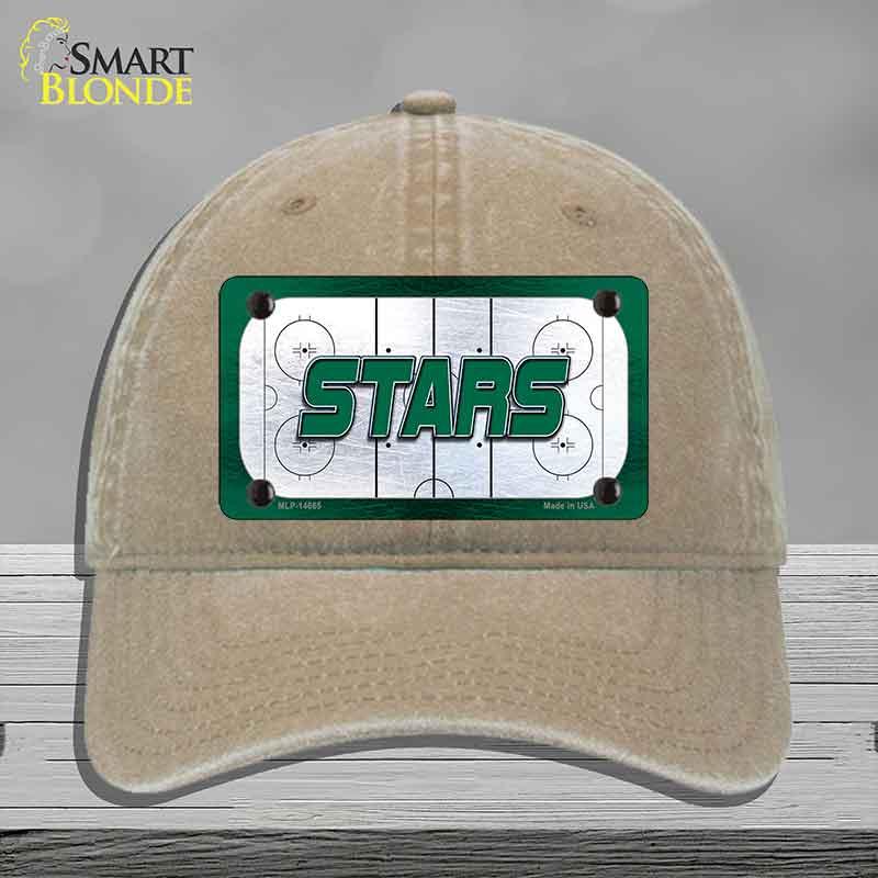 STARS Graphic Novelty License Plate Hat HAT-MLP-14665 Unconstructed Cotton Khaki