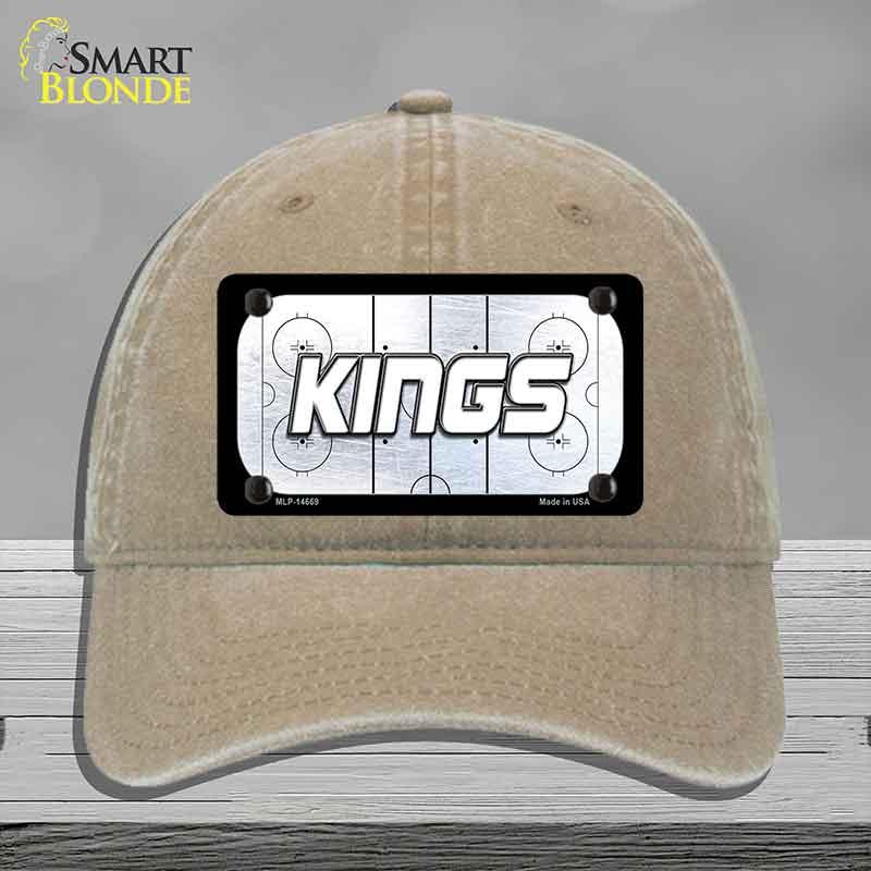 KINGS Graphic Novelty License Plate Hat HAT-MLP-14669 Unconstructed Cotton Khaki
