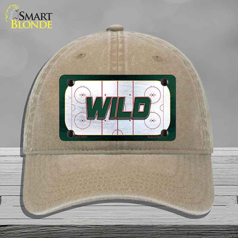 WILD Graphic Novelty License Plate Hat HAT-MLP-14670 Unconstructed Cotton Khaki