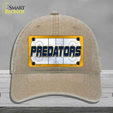 PREDATORS Graphic Novelty License Plate Hat HAT-MLP-14672 Unconstructed Cotton Khaki