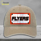 FLYERS Graphic Novelty License Plate Hat HAT-MLP-14677 Unconstructed Cotton Khaki