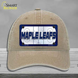 MAPLE LEAFS Graphic Novelty License Plate Hat HAT-MLP-14683 Unconstructed Cotton Khaki