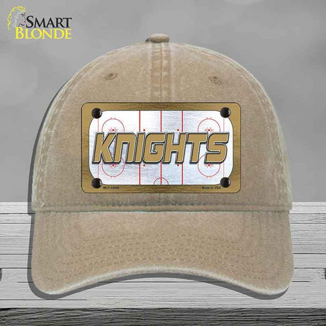 KNIGHTS Graphic Novelty License Plate Hat HAT-MLP-14686 Unconstructed Cotton Khaki