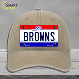 Browns Ohio State Novelty License Plate Hat Unconstructed Cotton / Khaki