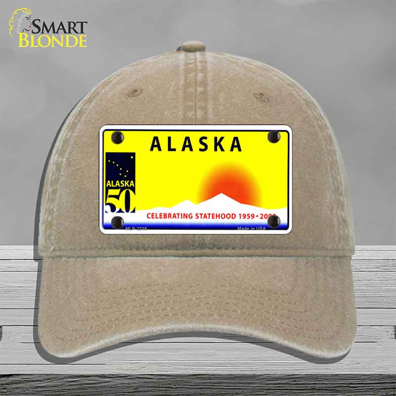 Alaska State Blank Novelty License Plate Hat HAT-MLP-2216