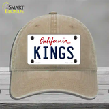 Kings California Novelty License Plate Hat Unconstructed Cotton / Khaki