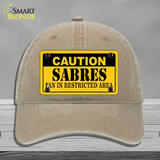 Caution Sabres Novelty License Plate Hat Unconstructed Cotton / Khaki