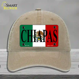 Chiapas Novelty License Plate Hat Unconstructed Cotton / Khaki
