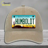 Humboldt Arizona Novelty License Plate Hat Unconstructed Cotton / Khaki