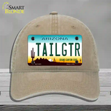 Tailgtr Arizona Novelty License Plate Hat Unconstructed Cotton / Khaki