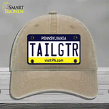 Tailgtr Pennsylvania Novelty License Plate Hat Unconstructed Cotton / Khaki