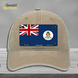 Cayman Islands Flag Novelty License Plate Hat Unconstructed Cotton / Khaki