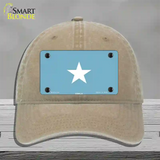 Somalia Flag Novelty License Plate Hat Unconstructed Cotton / Khaki