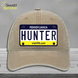Hunter Pennsylvania State Novelty License Plate Hat Unconstructed Cotton / Khaki