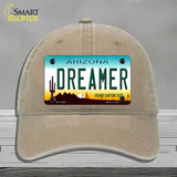 Arizona Dreamer Novelty License Plate Hat Unconstructed Cotton / Khaki