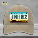 Arizona Lumberjacks Novelty License Plate Hat Unconstructed Cotton / Khaki