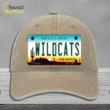 Wildcats Arizona Novelty License Plate Hat Unconstructed Cotton / Khaki