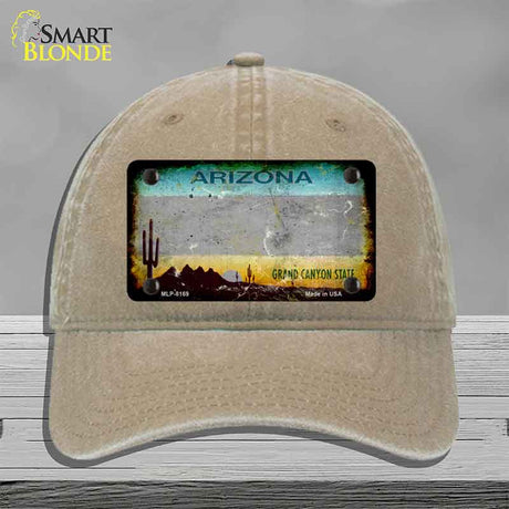 Arizona Gray Rusty Novelty License Plate Hat HAT-MLP-8169