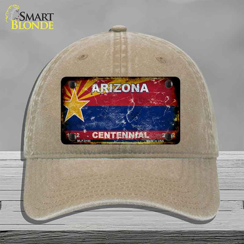 Arizona Centennial State Rusty Novelty License Plate Hat HAT-MLP-8190