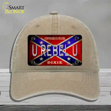 U Rebel U Novelty License Plate Hat Unconstructed Cotton / Khaki