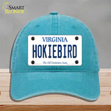 Hokiebird Virginia Novelty License Plate Hat Unconstructed Cotton / Lake Blue