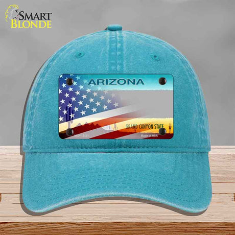 Arizona License Plate American Flag Novelty License Plate Hat HAT-MLP-12431