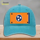 Tennessee Flag Orange Novelty License Plate Hat Tag Unconstructed Cotton Lake Blue