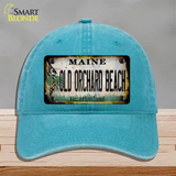 Old Orchard Beach Maine Rusty Novelty License Plate Hat Tag Unconstructed Cotton Lake Blue