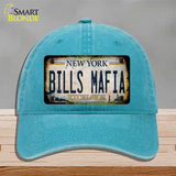Bills Mafia New York Rusty Novelty License Plate Hat Tag Unconstructed Cotton Lake Blue