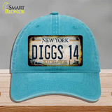 Diggs 14 Excelsior New York Rusty Novelty License Plate Hat Tag Unconstructed Cotton Lake Blue
