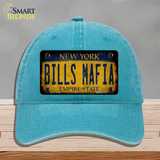 Bills Mafia New York Yellow Rusty Novelty License Plate Hat Tag Unconstructed Cotton Lake Blue