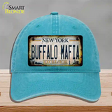 Buffalo Mafia Excelsior New York Rusty Novelty License Plate Hat Tag Unconstructed Cotton Lake Blue