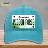 Pigeon Forge Tennessee Novelty License Plate Hat Tag Unconstructed Cotton Lake Blue