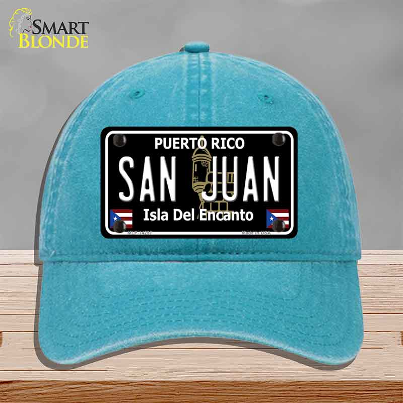 San Juan Puerto Rico Black Novelty License Plate Hat HAT-MLP-14297