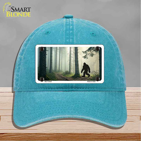 Bigfoot Silhouette Forest Novelty License Plate Hat HAT-MLP-14524
