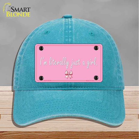 Im Literally Just a Girl Novelty License Plate Hat HAT-MLP-14530