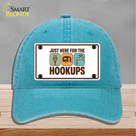 Just Here for the Hookups Novelty License Plate Hat HAT-MLP-14531