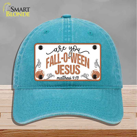 Fall-o-ween Jesus Novelty License Plate Hat HAT-MLP-14534